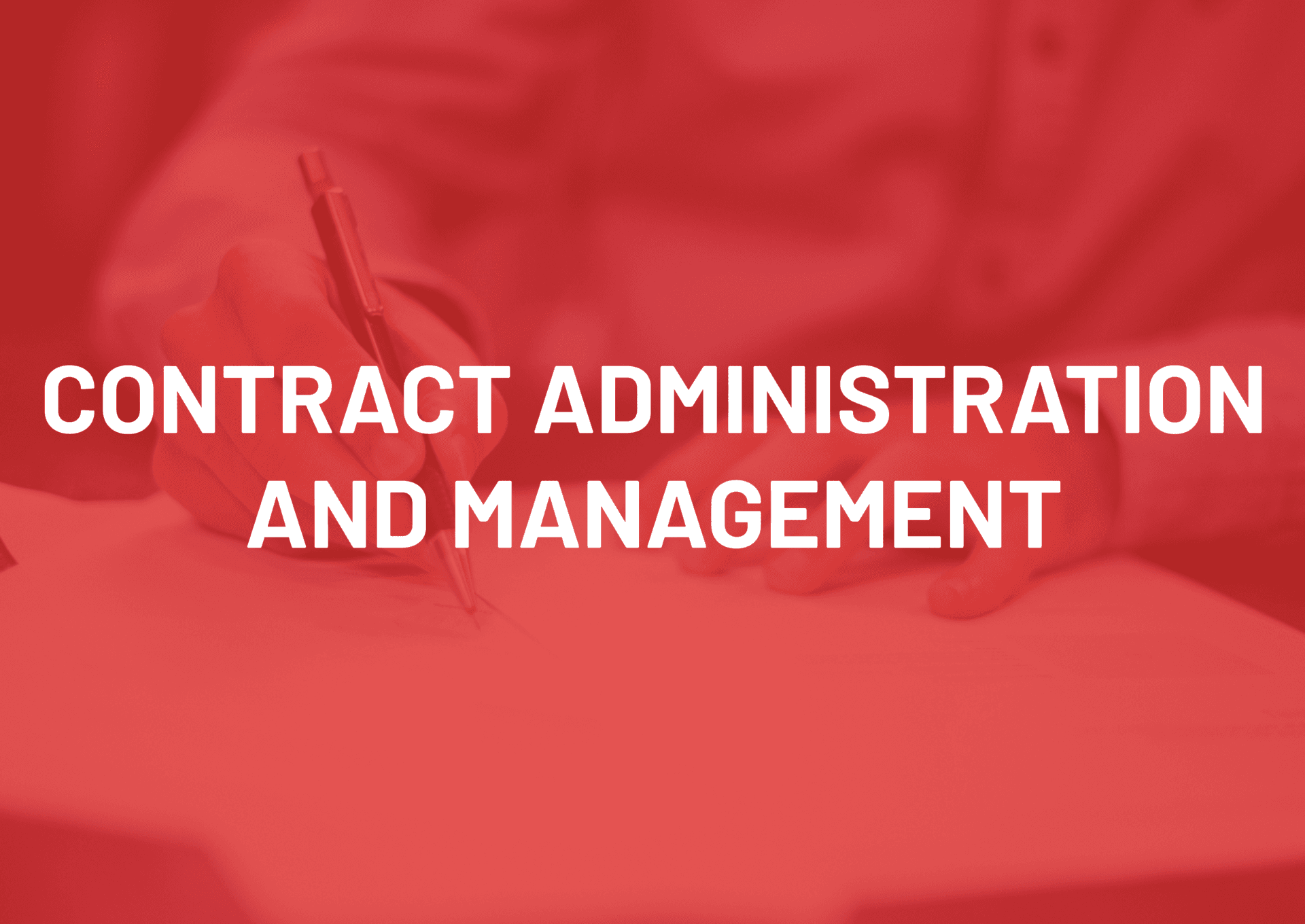 ContractAdministrationandManagement
